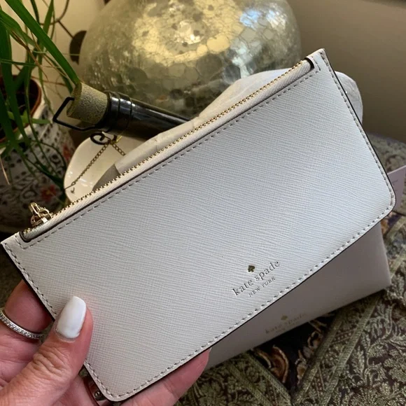 SOLD⛔️Authentic Kate Spade Saffiano leather top zip Crosby w large card holder - Picture 14 of 15